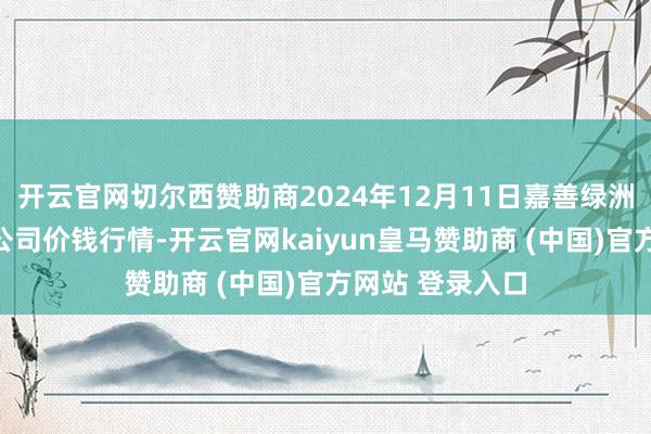 开云官网切尔西赞助商2024年12月11日嘉善绿洲市集开采有限公司价钱行情-开云官网kaiyun皇马赞助商 (中国)官方网站 登录入口