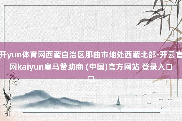 开yun体育网西藏自治区那曲市地处西藏北部-开云官网kaiyun皇马赞助商 (中国)官方网站 登录入口